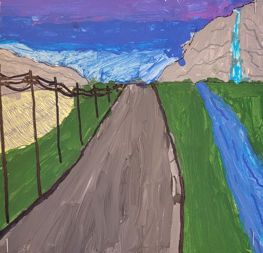 Landscape Painting inspired by Grant Haffner